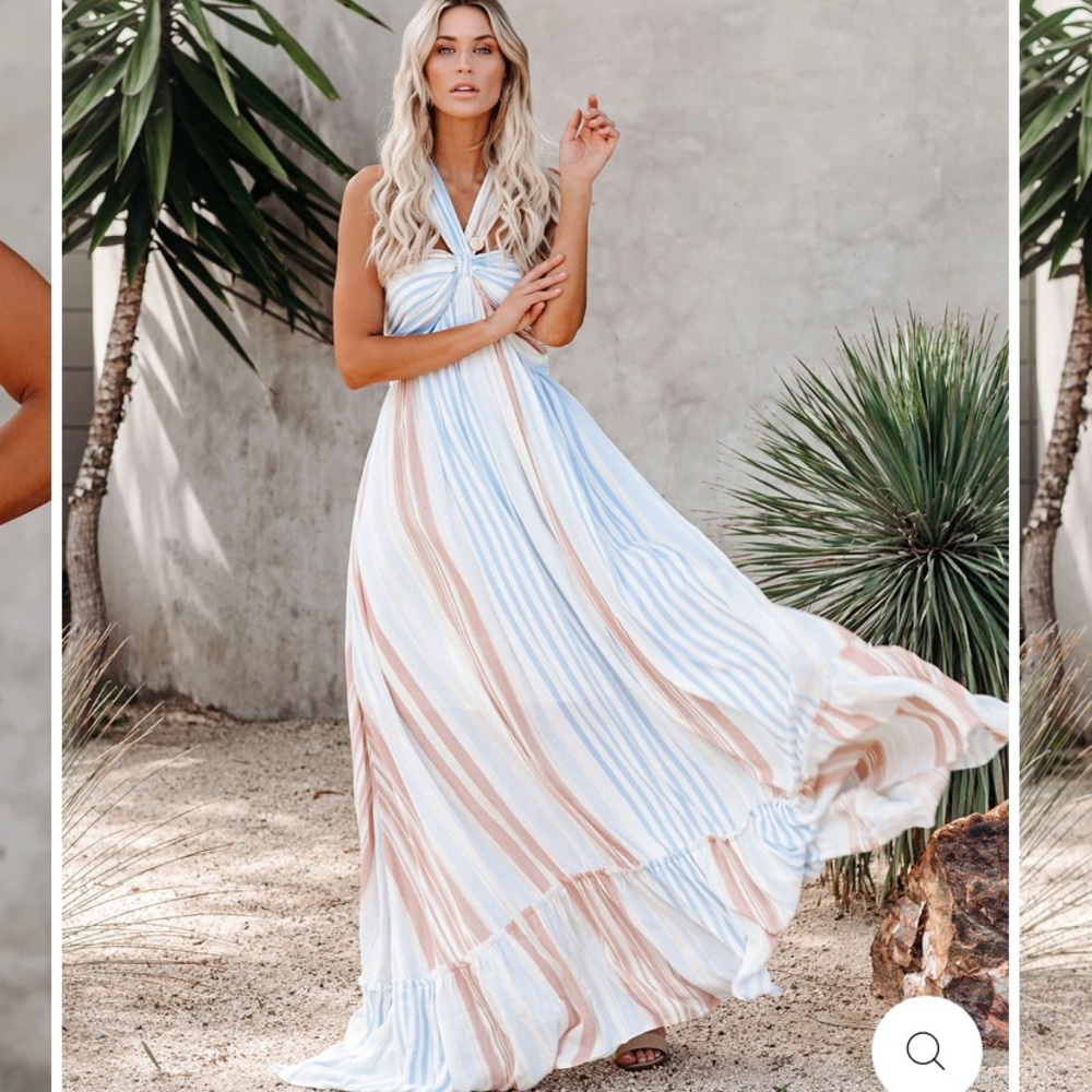 Angel Island Stripe Maxi Dress new with tags!